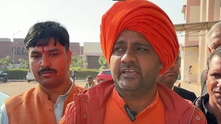 sadhu sant protest in Charkhi Dadri against attack on hindus in Bangladesh ANN