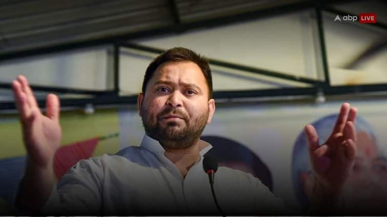 JDU BJP leader reaction on Tejashwi Yadav statement on CM Nitish Kumar mahila sanvad yatra ann