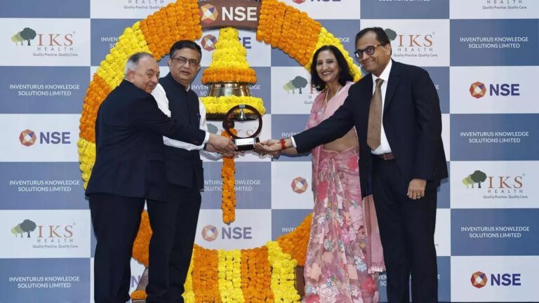 Rekha Jhunjhunwala-backed Inventurus Knowledge ends 47.5% higher on listing day