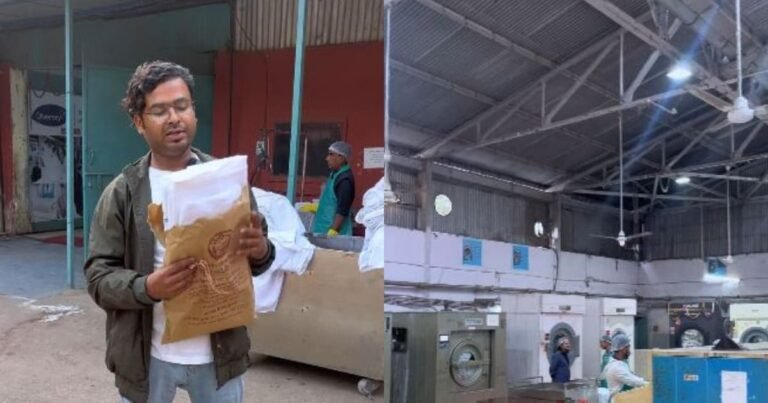 How are train bed rolls cleaned? Man entered railway laundry, captured every step of cleaning on camera!