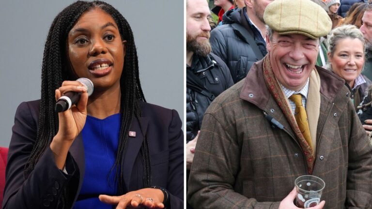 Nigel Farage threatens legal action if Kemi Badenoch doesn’t apologise for saying membership ticker was ‘fake’ | Politics News