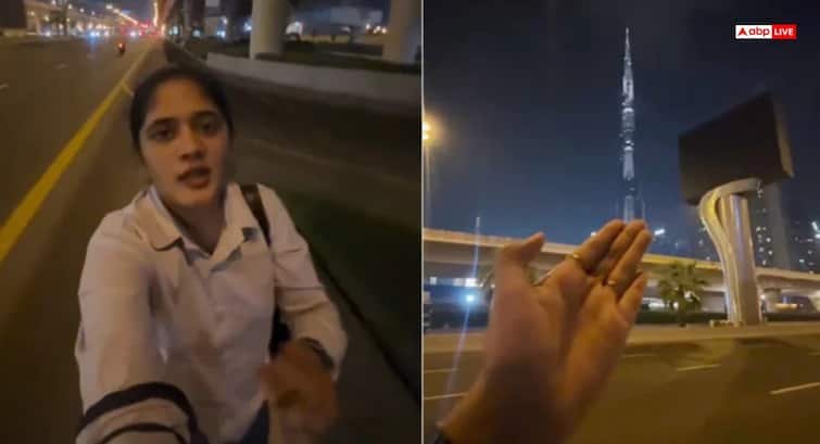 At 3 o’clock in the morning, what did this Indian girl see in Dubai in the dark darkness…? Video went viral
