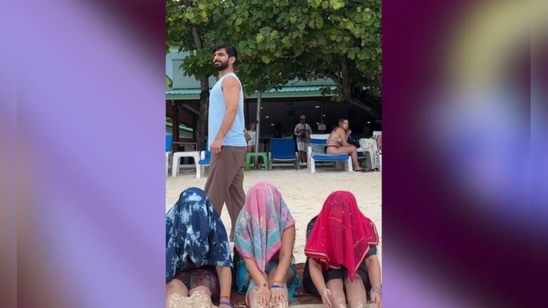 Women went to Thailand for the holidays, then Jeth ji reached, then started covered like this!