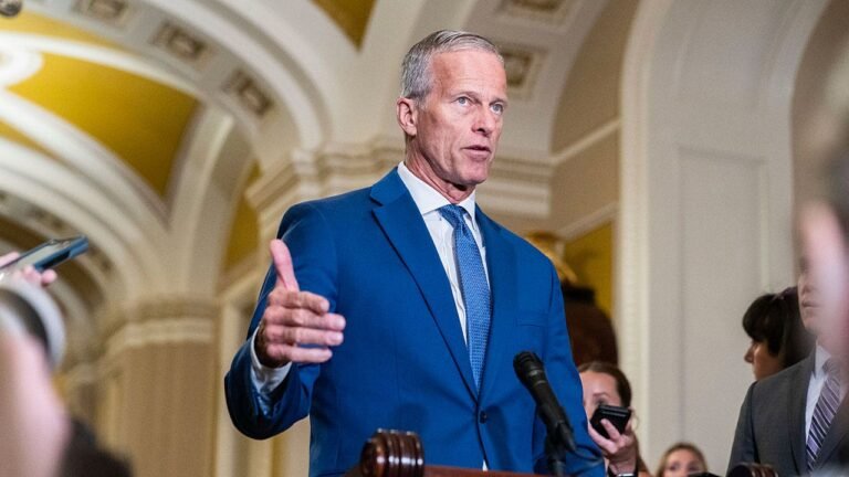 Thune uses shutdown deadline to pressure Democrats on funding bill