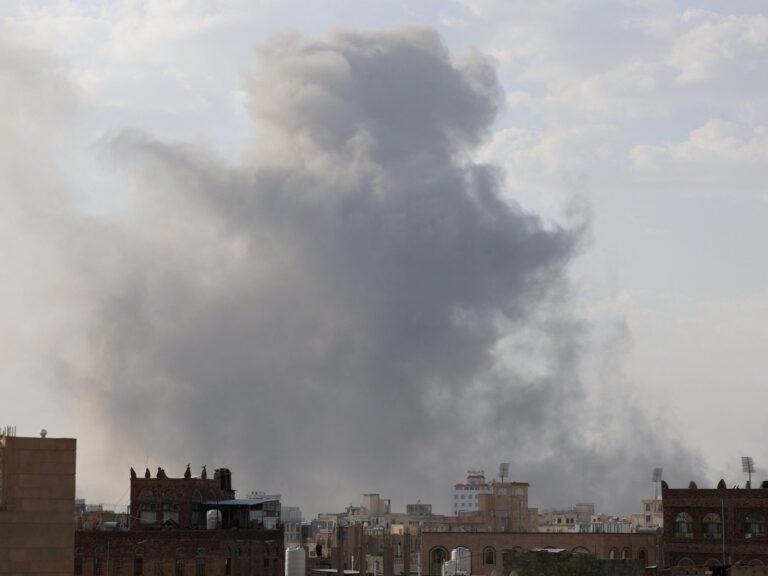Israeli strikes pound Yemen’s capital as Houthi leader decries Gaza war | Houthis News