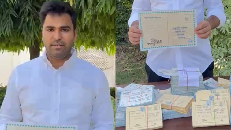 NSUI accused BJP-RSS of vote theft, 1 lakh postcard, this demand from President