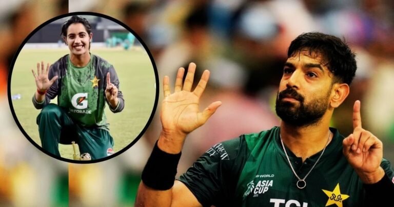 Nashra Sandhu Sparks Controversy: Pakistani woman player controversial gesture after Harice Rauf