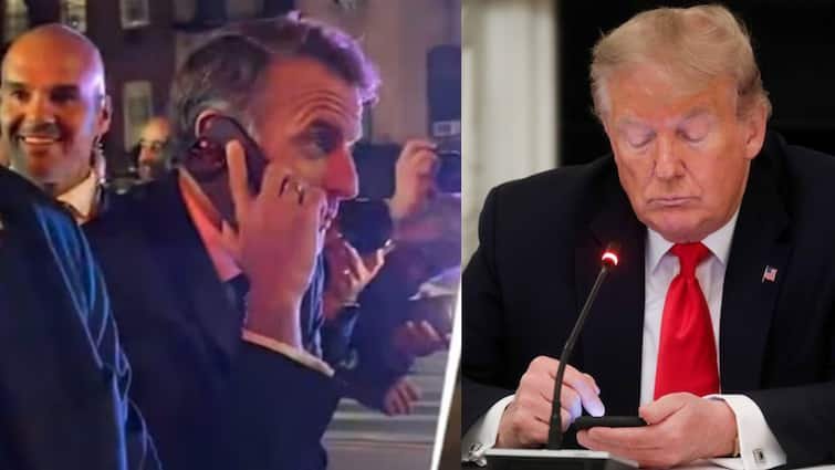 The French President, Macron, got Trump’s call in a traffic jam in America; VIDEO