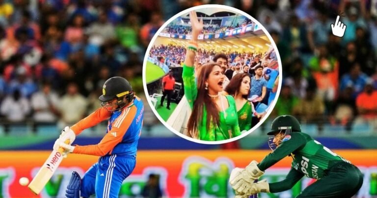 IND vs Pak Video Viral: Sarbhi with saree rubbed red chili on the burn of Pakistan, you also see what happened in the stadium