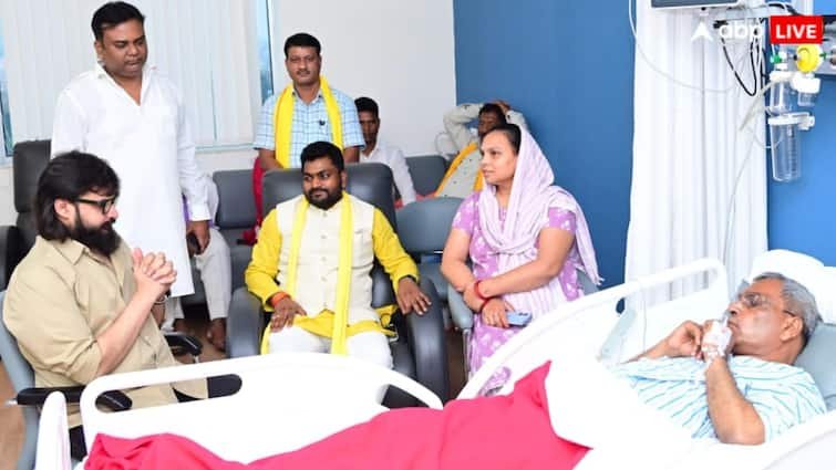 MLA Abbas Ansari arrived to know the condition of OP Rajbhar admitted in the hospital, how is the health now?