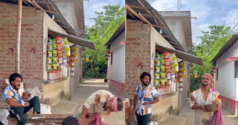 The boy scolded the person to beg, then such a fierce beggar, became an atmosphere of panic
