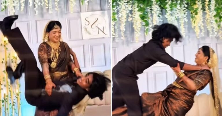 ‘Not a flower, the bride turned out to be a fire!’ The groom kept looking at the boy by lifting the boy, tied his hand!