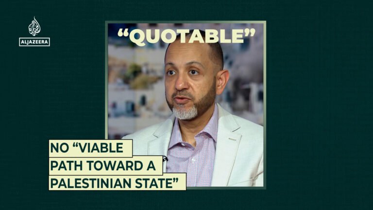 No “viable path toward a Palestinian state” | Israel-Palestine conflict
