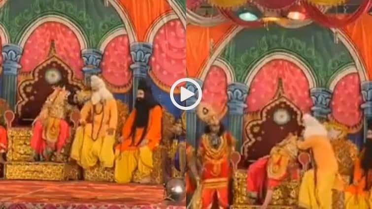 VIDEO: ‘This is my last Ramlila’, person playing Dasaratha’s role on stage, video viral