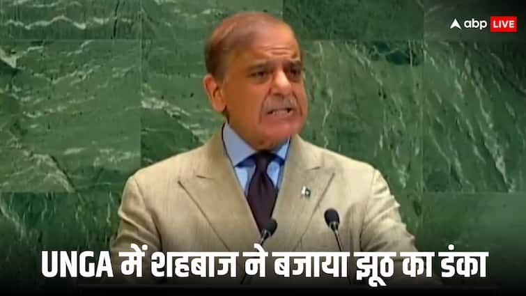 ‘7 Indian jets changed in junk’, Shahbaz Sharif in UN serve the world, then teased Kashmir raga