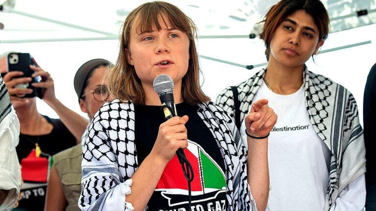 Greta Thunberg’s Gaza flotilla hit with Abba music attack on radio