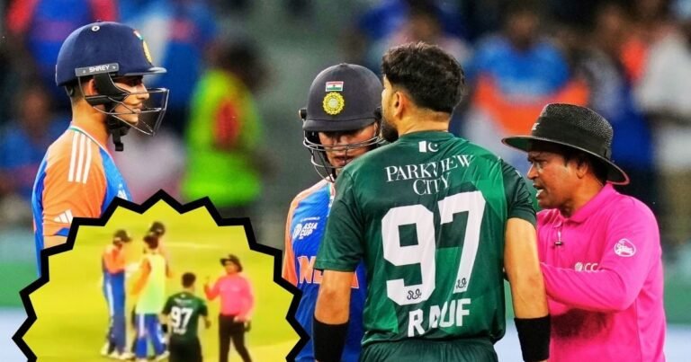 Haris Rauf Altercation with Abhishek Sharma: Abhishek Sharma and Haris Rauf jumped into Khel Khe Rinku Singh