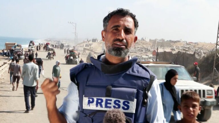 Al Jazeera reporter on road out of Gaza City as thousands flee | Israel-Palestine conflict