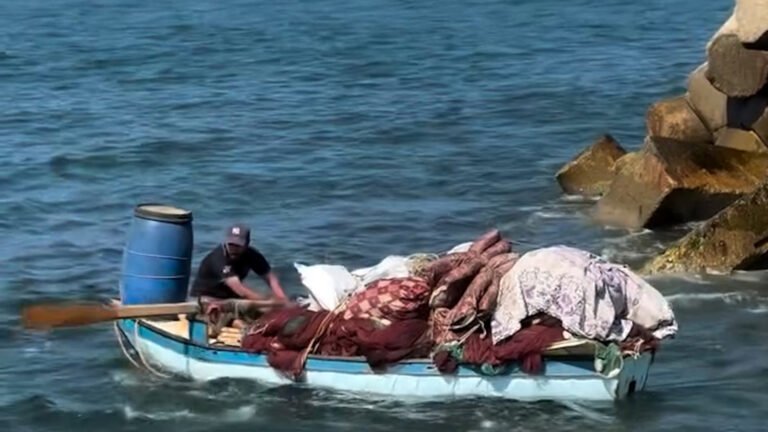 Gazans turn to the sea to flee Israel’s bombardment