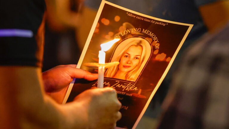 Vigil held for Ukrainian refugee stabbed to death on US train | Newsfeed