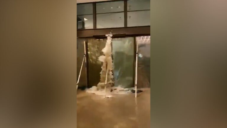 Waves burst through doors of Hong Kong hotel during Typhoon Ragasa | Newsfeed