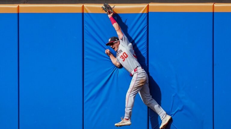 Nationals’ Jacob Young makes incredible catch vs Mets