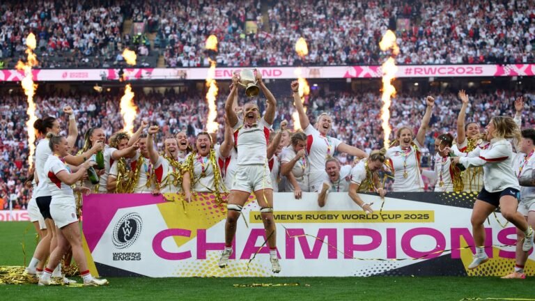 Royals – and Russell Crowe – lead congratulations for England’s Women’s Rugby World Cup winners | UK News