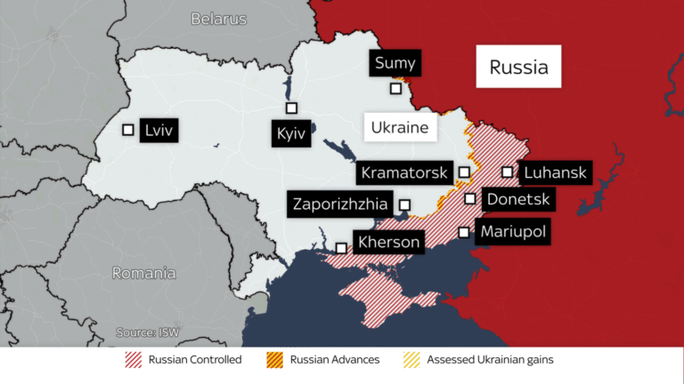 In maps: The battlefields of Ukraine, as Trump backs Kyiv to take back all territory | World News