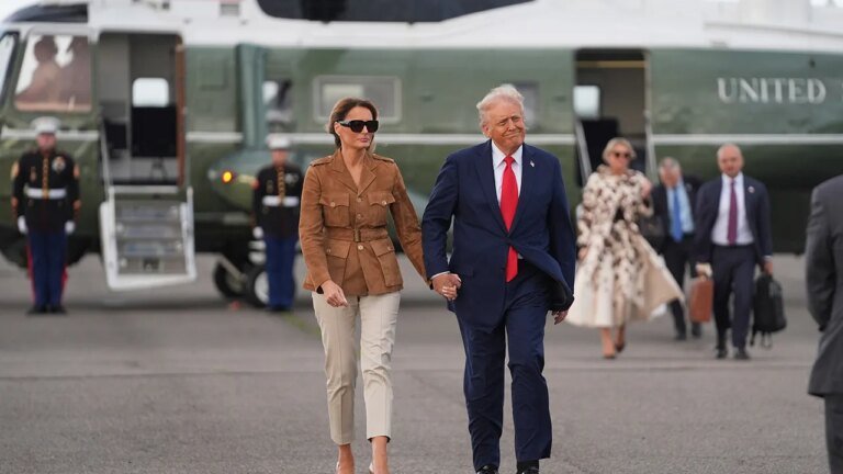 Man arrested for allegedly aiming laser pointer at Trump’s Marine One