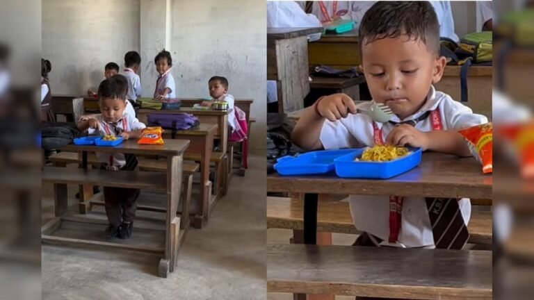 Had brought Maggi in tiffin, the child went away from everyone and started eating it secretly, then started sleeping in the class itself!