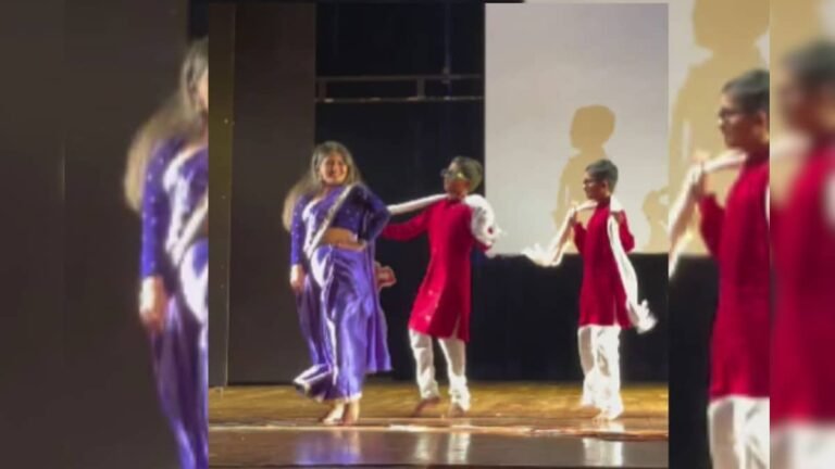 Ma’am became ‘Desi Girl’ in the school function, did such a dance with the students, the whole hall echoed with applause!
