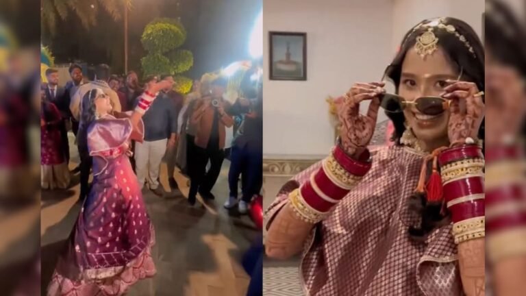 The bride secretly entered the wedding procession, then started dancing in front of the car, the groom’s reaction was amazing!