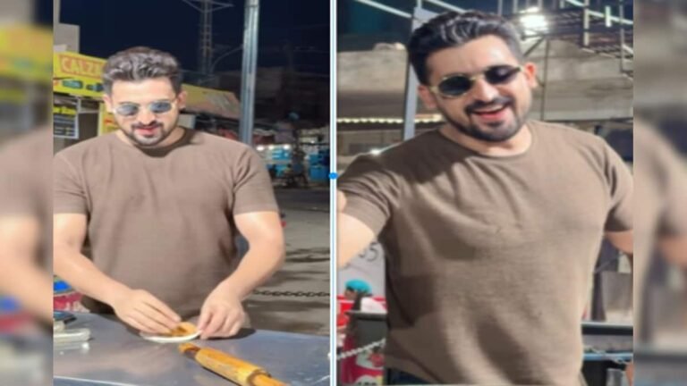 Handsome paratha seller goes viral, makes round paratha in glasses, girls go crazy after seeing his biceps