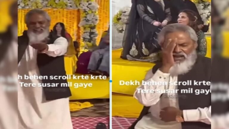 At the wedding, uncle Jaan was filled with youth, he danced to the tunes, people kept watching his delicacy.