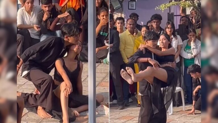 Bold dance on the song ‘Aang Laga De’ in college, there was an uproar after seeing the moves, boys and girls started hiding their faces!