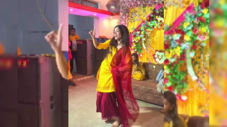 Girl wearing yellow suit in turmeric did a spectacular dance on the song ‘Sweety Tera Drama’, dance set the dance on fire!