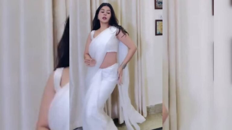 Didi did a great dance wearing white saree, people went crazy after seeing the moves, video viral on the internet