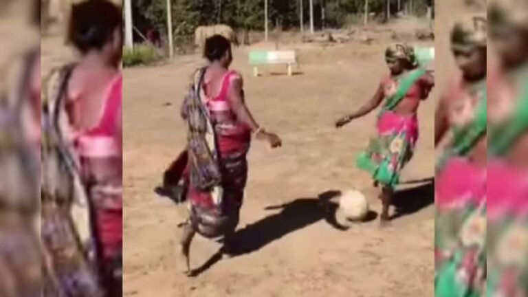 Aunties played amazing football on the village field, watching them kick the ball will seem like a pro game!