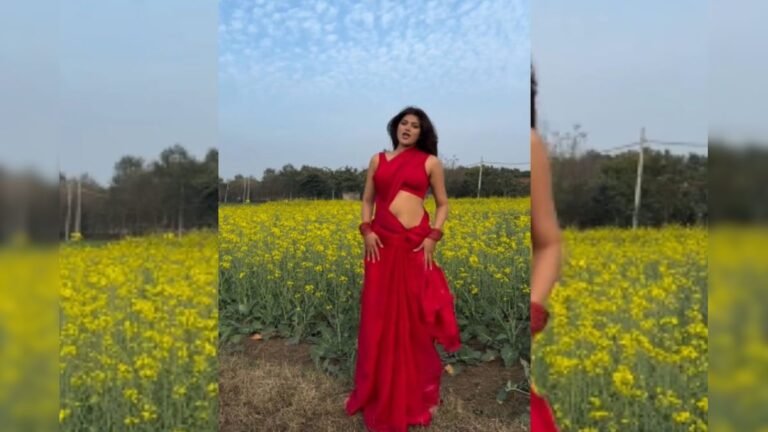 Standing amidst mustard fields, the girl danced on the song Saree ke Fall Sa, the boys lost their temper after watching!