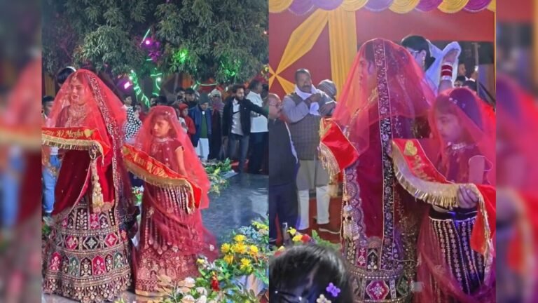 A girl was seen with the bride, she was decorated and made to enter together, people got angry after seeing this and said – ‘What a gimmick!’