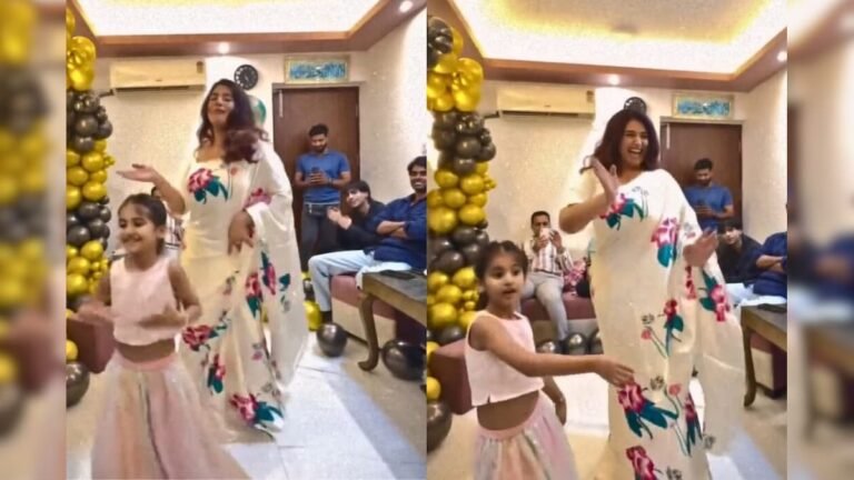 Bhabhi wreaked havoc wearing backless blouse and saree, did a tremendous dance on the song ‘Aaj Ki Raat’! video viral