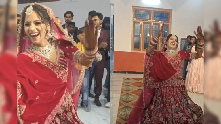 The bride did a spectacular dance, looked eager to go to her in-laws’ house, people said – ‘I am feeling good now, later…’