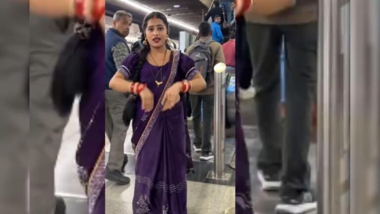Sister-in-law did a vigorous dance on Bhojpuri song at Metro Station, people started sweating after seeing it, Viral Video