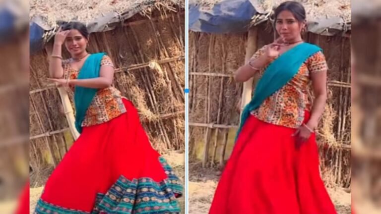Village girl’s brilliant dance, showed moves outside the hut, won people’s hearts