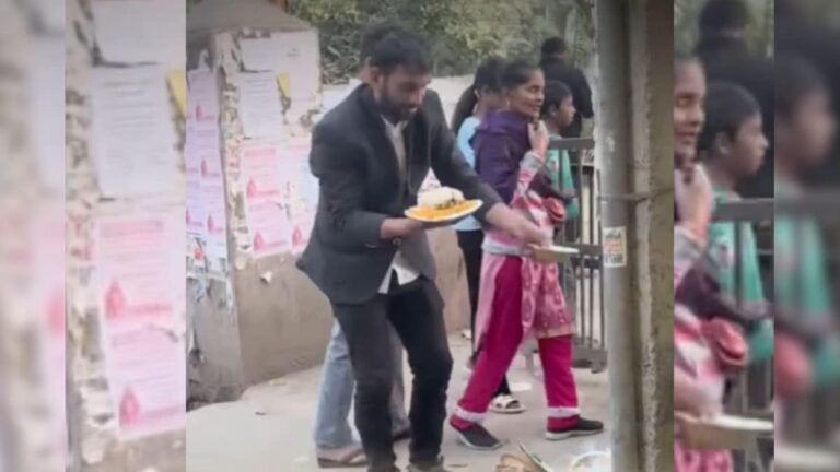 Student preparing for UPSC showed humanity, fed leftover party food to dogs and cows!