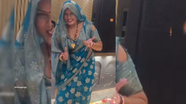 Sister-in-law wearing saree did a wonderful dance on Haryanvi song, her moves and expressions made people crazy!