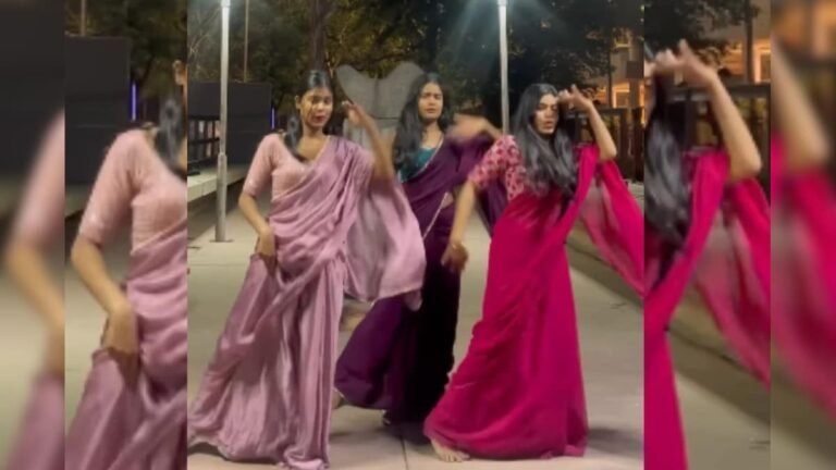 Three girls wearing saree created a stir on ‘Odhnia e Gori’, every step won hearts