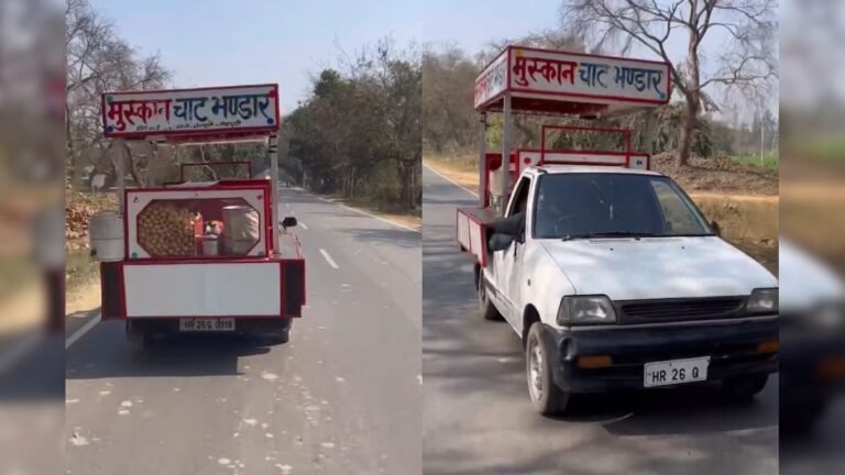Old Maruti 800 was converted into a chaat stall, when a person took it out on the road, people started turning to look at it!