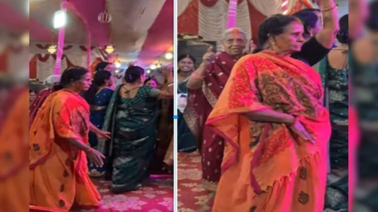 Grandmother made a splash at grandson’s wedding, danced fiercely on ‘Pal Pal Na Mane Tinku Jiya’, moves surprised