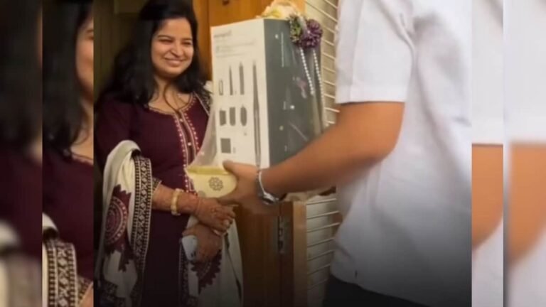 Sister’s dream fulfilled, brother gave Dyson hair styler on the wedding day, bride cried with happiness!